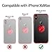 Grotech iPhone Xs Max Case, Clear Ring Holder Car Magnetic Slim Fit Flexible Soft TPU Cover for iPhone Xs Max 6.5Inch, Transparent Red
