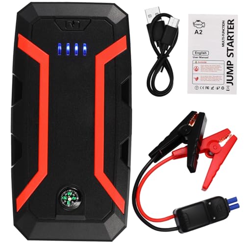 MAGICLULU Démarreur De Secours Pour Voiture Chargeur De Batterie Portable Booster Urgence Avec Lampe Torche