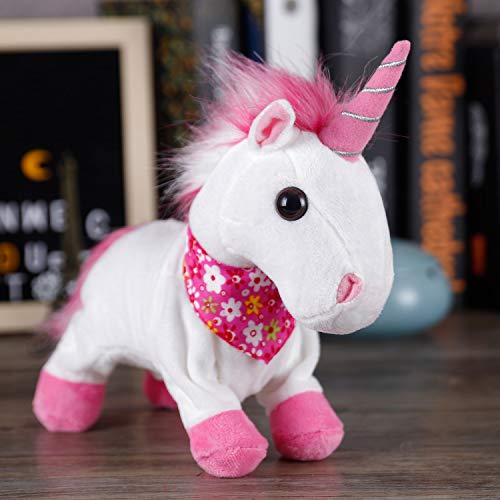 Liberty Imports Interactive Animated Unicorn Plush Robot Toys Walking Pet Electronic Sound Control Toy Animal, Boy And Girl Gifts, Gallops And Neighs #TOP5