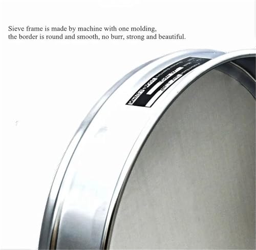 Tamis de test inox 304 de 30 cm robuste pour tri de précision