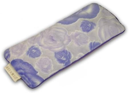 Flaxseed Pain-Out Bamboo Eye Pillow with Lavender, Floral Plush Lilac