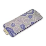 Relaxso Flaxseed Pain-Out Bamboo Eye Pillow with Lavender, Floral Plush Lilac