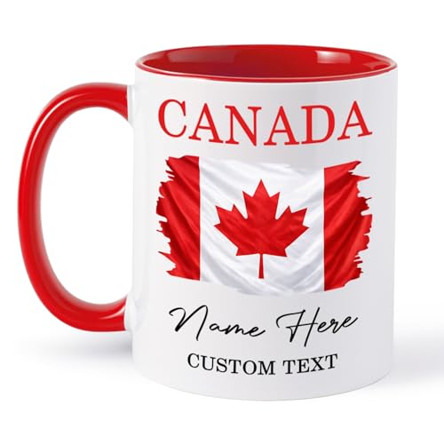 Canadian Flag Custom Name Mug 11oz/15oz