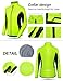 INBIKE Women's Cycling Jacket Biking Running Windbreaker Thermal Fleece Lined Reflective Coat for Cold Weather Winter Green Large