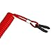 STONCEL 2PC Safety Boat Motor Outboard Kill Switch Key Lanyard Ignition Red