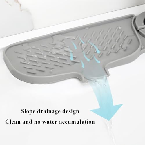 Kitchen Sink Faucet Mat, Faucet Draining Mat, Faucet Sink Splash Guard for Kitchen Sink, Sink Mat Kitchen Essentials for New Home, Drip Catcher for Kitchen, Bathroom Faucet Protector - image 5
