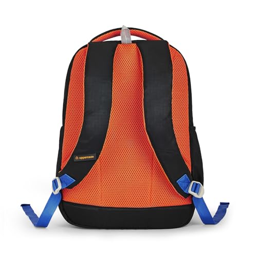 Image of uppercase Sprout School Bag for Kids | 2 Compartment | Black backpack with Well padded Shoulder Strap and Back | For Girls & Boys | 500 Days Warranty