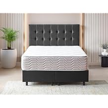Ottomanson Twin 12" Hybrid Mattress - Rock Salt Infused Quilted Cover - Made in USA - Firm Support - Individually Pocketed Coils & CertiPUR-US Foam - Fiberglass-Free - Bed in a Box