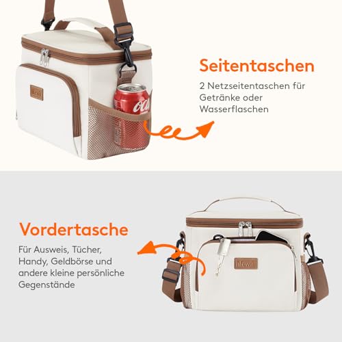 Lifewit Isolierte Kühltasche 9/15/27/32L, Lunchtasche, Kühlbox Faltbar – Ansicht 5