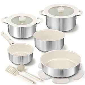 Carote 14-teiliges Edelstahl-Kochgeschirr-Set