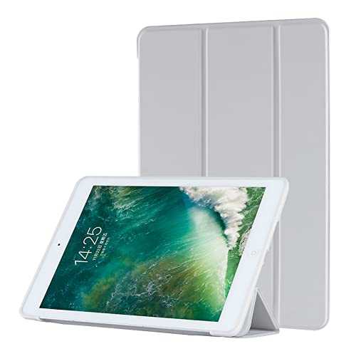 ddice iPadケース iPad mini 1 2 3 4 5 世代 手帳型 アイパッドカバー シンプル ブック型カバー 三つ折りスタンド 耐衝撃カバー ケース カバー おしゃれ アイパッド iPadカバー 無地 シンプル オートスリープ (iPad mini 第1・2・3・4・5世代, グレー)