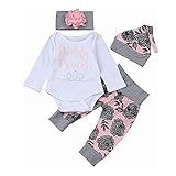 🌸 TMOYJPX - Conjuntos de deporte Ropa bebé niña niñas niño 0-3 meses 3-6 6-12 12-18 meses ✦Material: mezcla de algodon, suave y cómodo. 💓 Ideal para otoño e invierno primavera.