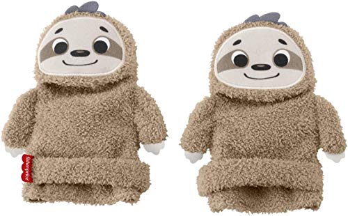 Image of Fisher-Price Sloth Activity Socks, Adjustable Pair of Wearable Baby Rattle Toys