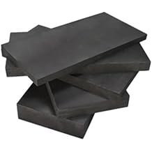 5pcs Carbon Graphite Sheets for Printing Crucibles - Square Ingot Blocks for Carbon Graphite Cake50x20x3mm