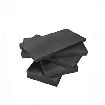 5pcs Graphite Sheet Plate, Square Ingot Block for 3D Print Crucibles Tool Carbon Graphite Cake100x50x5mm