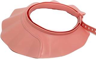 Lagnlnaoy Shampoo Cap Shield Adjustable Waterproof Soft BPA Free Shower Cap Head Ear Eye Stretchable Hair Washing Shield for Hair Washing, Soft Eye & Ear Protection for Whole Family gifts