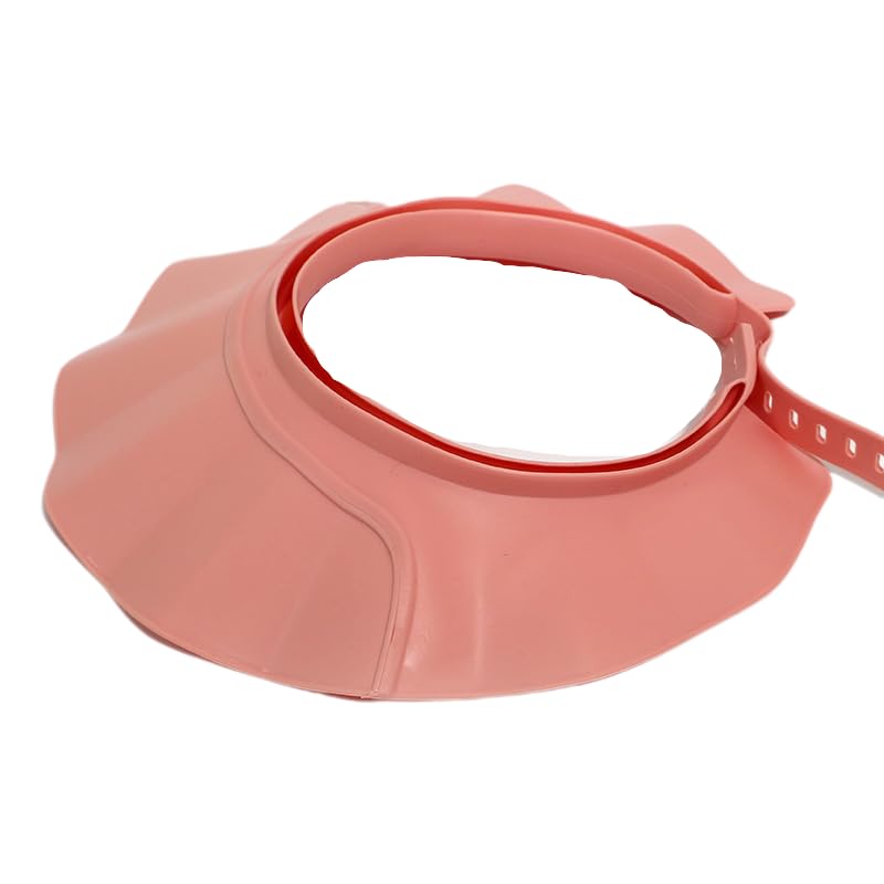 Gorra de champú ajustable impermeable suave sin BPA Baby Shower Cap Head Ear Eye Stretch Hair Wash Shield