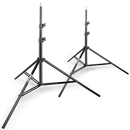 EMART 8.5ft Photography Light Stands for Photo Video Studio and Product Portrait Shooting - 2 Pack