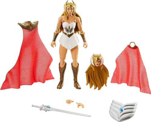 Masters of the Universe Eternia She-Ra Deluxe Figura de acción articulada con accesorios, juguete +4 años (Mattel HDR61)