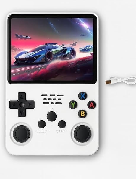R36S Retro Handheld Game Console 64GB with 3.5 Inch IPS HD Screen, Dual Joystick, Type-C Fast Charging, Built-in 10000+ Games, Supports 20+ Emulators (PSP, N64, GBA, NES, MAME) - Amazon product rated Grade F