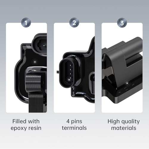 Ignition Coil Pack Set of 8 Compatible with Cadillac Chevy GMC Escalade Silverado Avalanche Express 3500 Suburban Tahoe Topkick Sierra Savana Yukon 4.8L 5.3L 6.0L 8.1L Replaces C1208, D581 by Mengsauto - Used condition - Image 5
