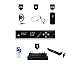 Williams AV WF SY5 PRO-24 Wi-Fi Assistive Listening System; Includes: WF T5 Transmitter, (24) WF R1N Receivers, (24) CCS 062 BK Receiver Skins, (24) EAR 022 Earphones, (6) NKL 001 S Neckloops