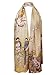 Swhiteme Luxurious 100% Silk Charmeuse Long Scarf