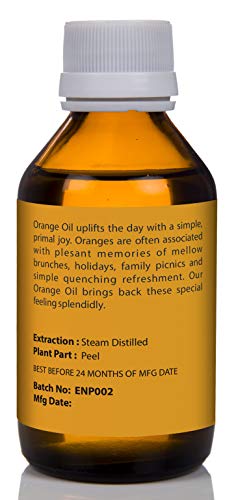 Image of Earth N Pure Orange Essential Oil Natural and Therapeutic Grade 100 ml