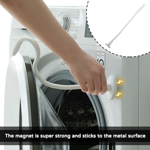 Waschmaschinen Türhalter,Frontlader-Waschmaschinen-Türstütze,Waschmaschinentür Halter,Waschmaschine Tür Offen Halten,Magnetischer Waschmaschinentürhalter,Passend Für Die Meisten Waschmaschinen(Weiß)
