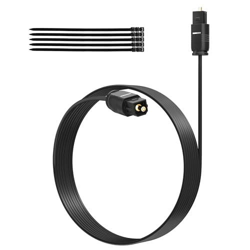 Adoreen 25FT Optical Audio Cable SPDIF Toslink Gold-Plated