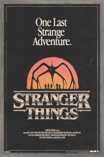 Trends International Netflix Stranger Things: Season 5 (2025) - The Mind Flayer Wall Poster, 34L x 22.4W, Barnwood Framed Version