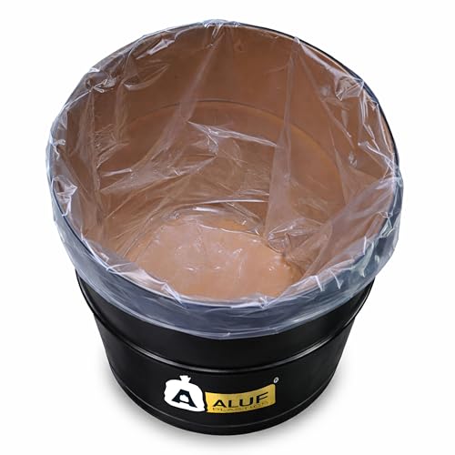 Image of Ultrasac 55 Gallon Clear Plastic Drum Liners 4 MIL - 38 inch x 63 inch - For Contractor, Industrial, Construction, & Municipal (Pack of 50)