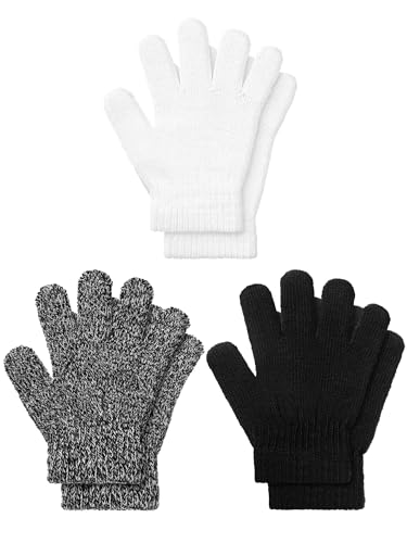 EBOOT Kids Gloves Full Fingers Knitted Gloves Warm...