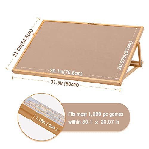 Becko Us WGPTB 1000-Pc Jigsaw Puzzle Board With Built-In Stand, Adjustable Jigsaw Puzzle Table thumb #4