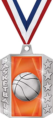 Crown Awards 2" Radiant Medals,Basketball Award Medals Great Radiant Basketball Medals for Basketball