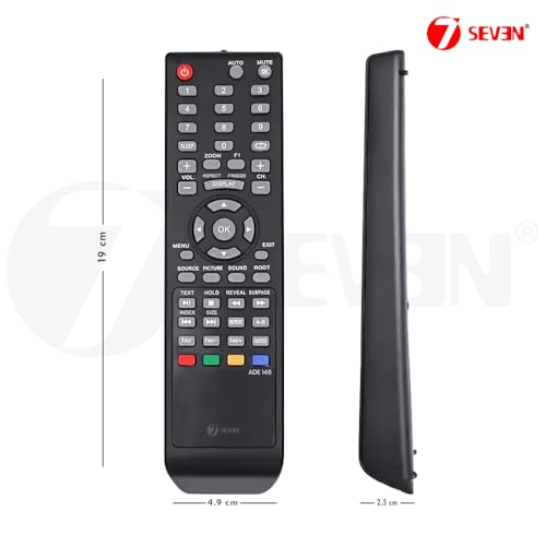 Image of 7SEVEN Compatible with VU Lloyd Hisense Impex Micromax Smart TV Remote Control Model EN-83801 Suitable for LED LCD HD Ready Television - Match Keys Exactly with Existing Remote Controller