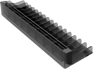 Vertical Tabletop Game Discs Organizer for Desktop Storage, ABS Black