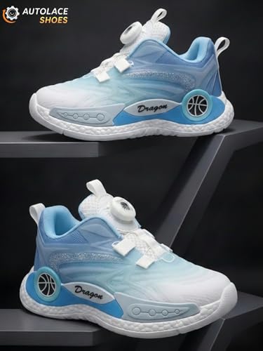 Image of HOOH Kids Auto Lace Closure Shoes for boyd an Girls for Age 12 Months to 10 Years