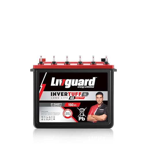 Image of Livguard IT 1548TT |Tall Tubular Inverter Battery |150 Ah |48 Months Warranty | Reliable Backup for Home, Office and Shop