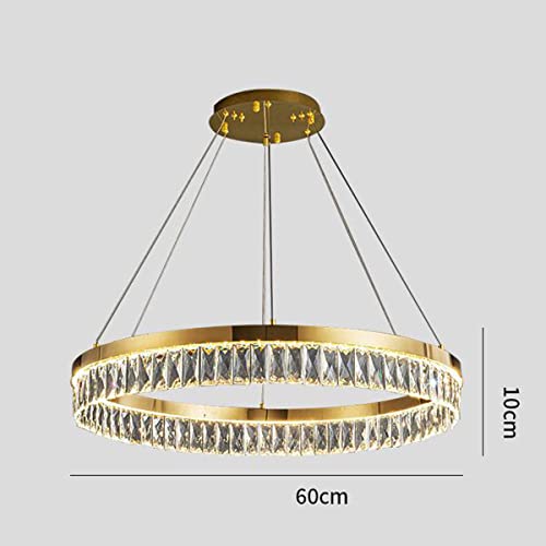 Lampe de lumière vive en cristal Lumo lustre de salon postmoderne 60cm