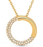 Open Circle 18k Gold Plated Necklace for Women - wife gifts for Valentines, Birthday, Christmas