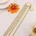 Pirate Waist Chain Gold Chain Belt for Dress Women Coin Pearl Sunflower Waist Chain Beach Belly Body Chains Gold Pirate Accessories Fashion Waist Jewelry (A-Gold)