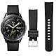 Armband Kompatibel Mit Samsung Galaxy Watch 3/4/Active/Classic, 20mm Weiche Silikon Ersatz Uhrenarmbänder (Schwarz)