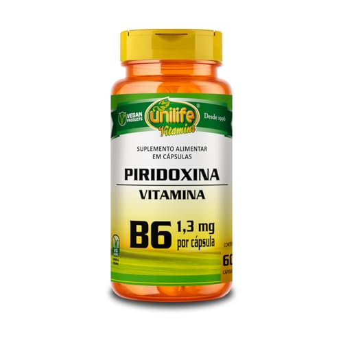 Vitamina B6 - Piridoxina - 60 cápsulas