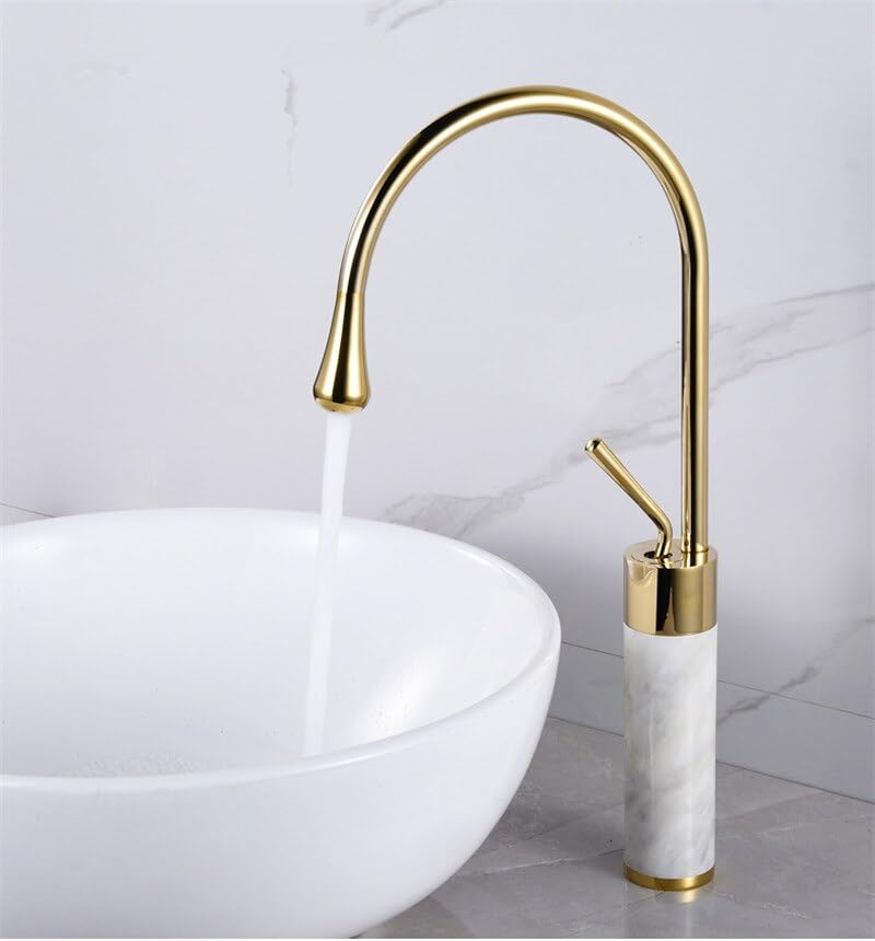 Robinet de salle de bains mitigeur lavabo d'évier en marbre