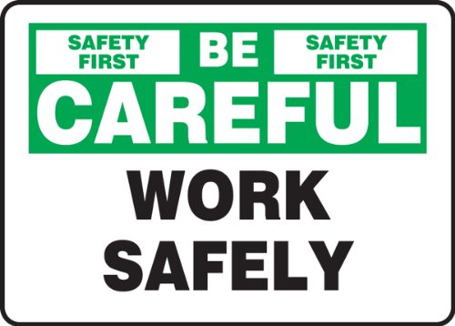 Signalétique de sécurité Safety First autocollante pour mur et zone industrielle