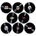 Dischi in vinile per decorazione da parete, 8 pezzi misura 12 pollici, per decorare feste di rock, compleanno, Bares Pubs Feste tematiche dei 70s 80s 90s retro vintage Old School