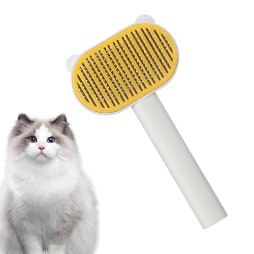 Peine desenredante para gatos – Cepillo para desenredar el pelo suelto | Accesorios de aseo de mascotas, herramienta de masaje para gatos y perros