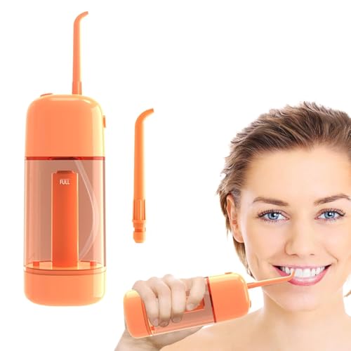 Dientes de agua de agua, huevos de agua para los dientes, Pequeño irrigador de cuidado oral, Irrigador oral eléctrico impermeable con tanque de agua de 90 ml para viajar