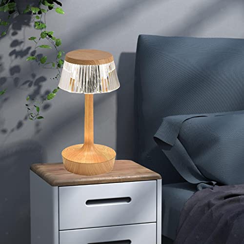 Image of (16 Color Portable Cordless LED Table Lamp with Touch Sensor - RGB Dimmable and Adjustable Brightness, Rechargeable Lamp with Remote Control, Desk Lamp for Living Room, Bedroom.